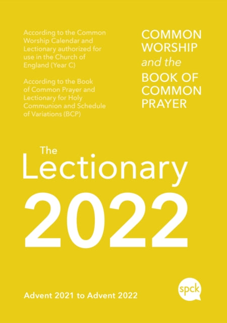Common Worship Lectionary 2022 Spiral Bound-9780281085385