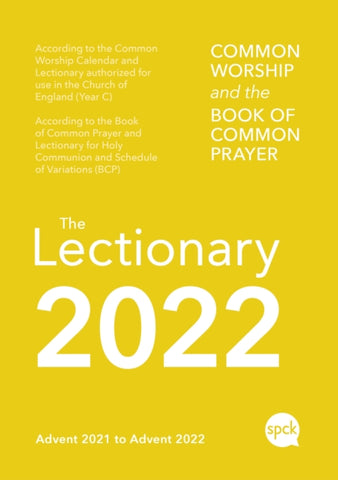 Common Worship Lectionary 2022 Spiral Bound-9780281085385