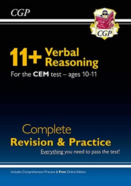 New 11+ CEM Verbal Reasoning Complete Revision and Practice - Ages 10-11 (with Online Edition)-9781789085976