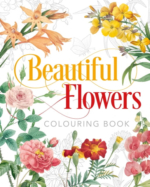Beautiful Flowers Colouring Book-9781838576028